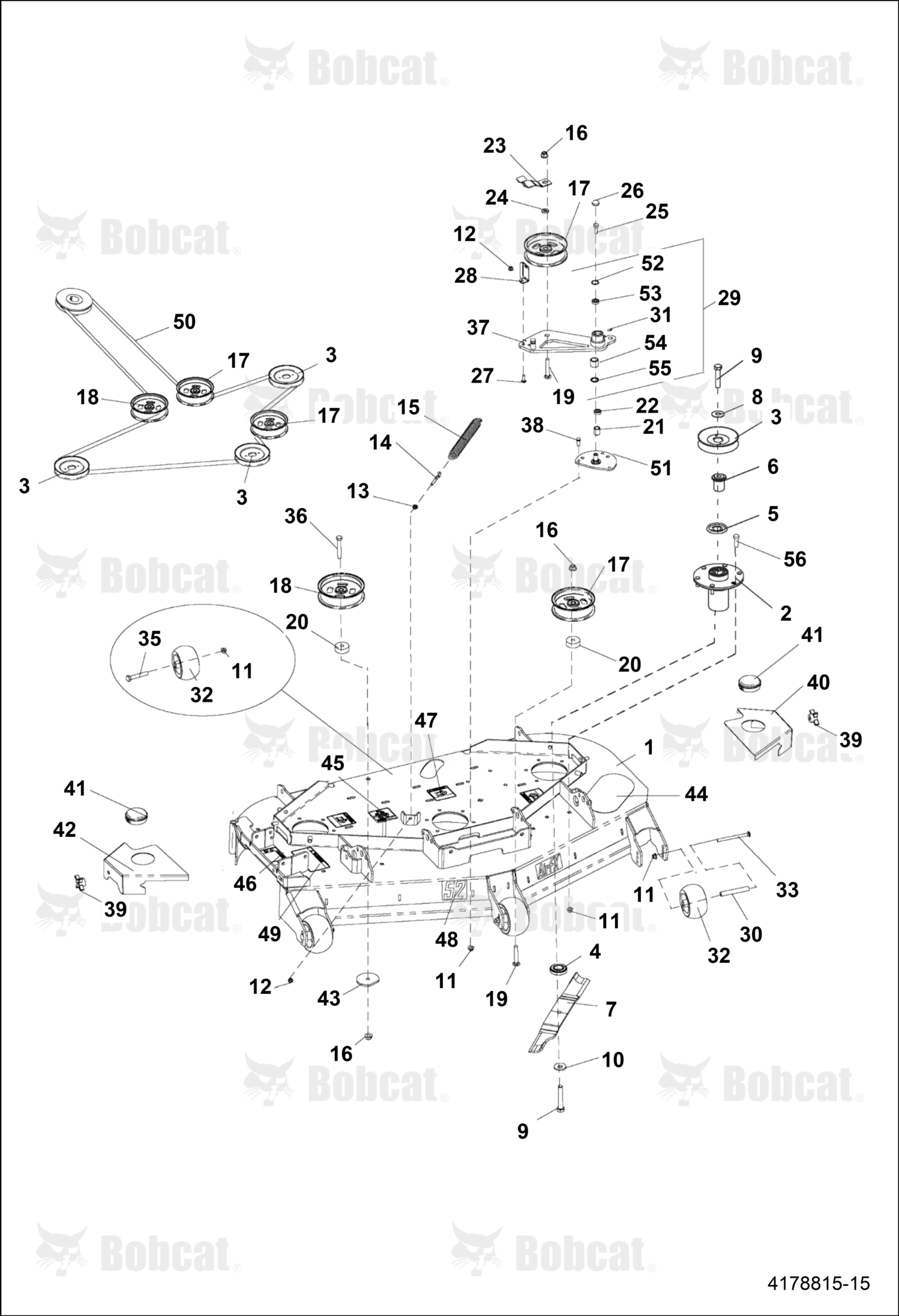 Assembly-Deck Idler,52&61IN,7000