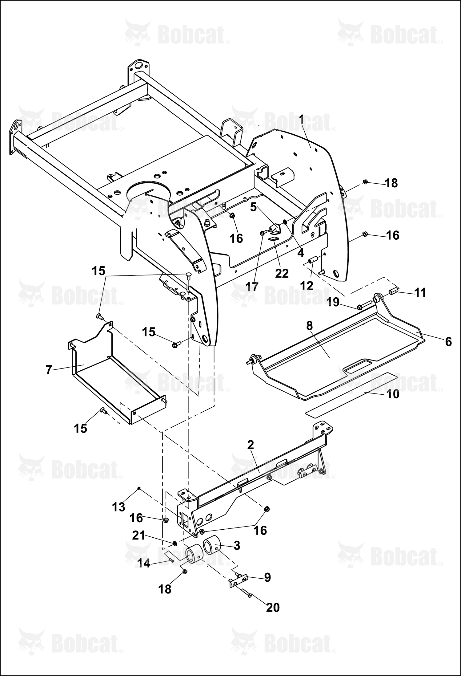 Bracket-Latch, Footplate