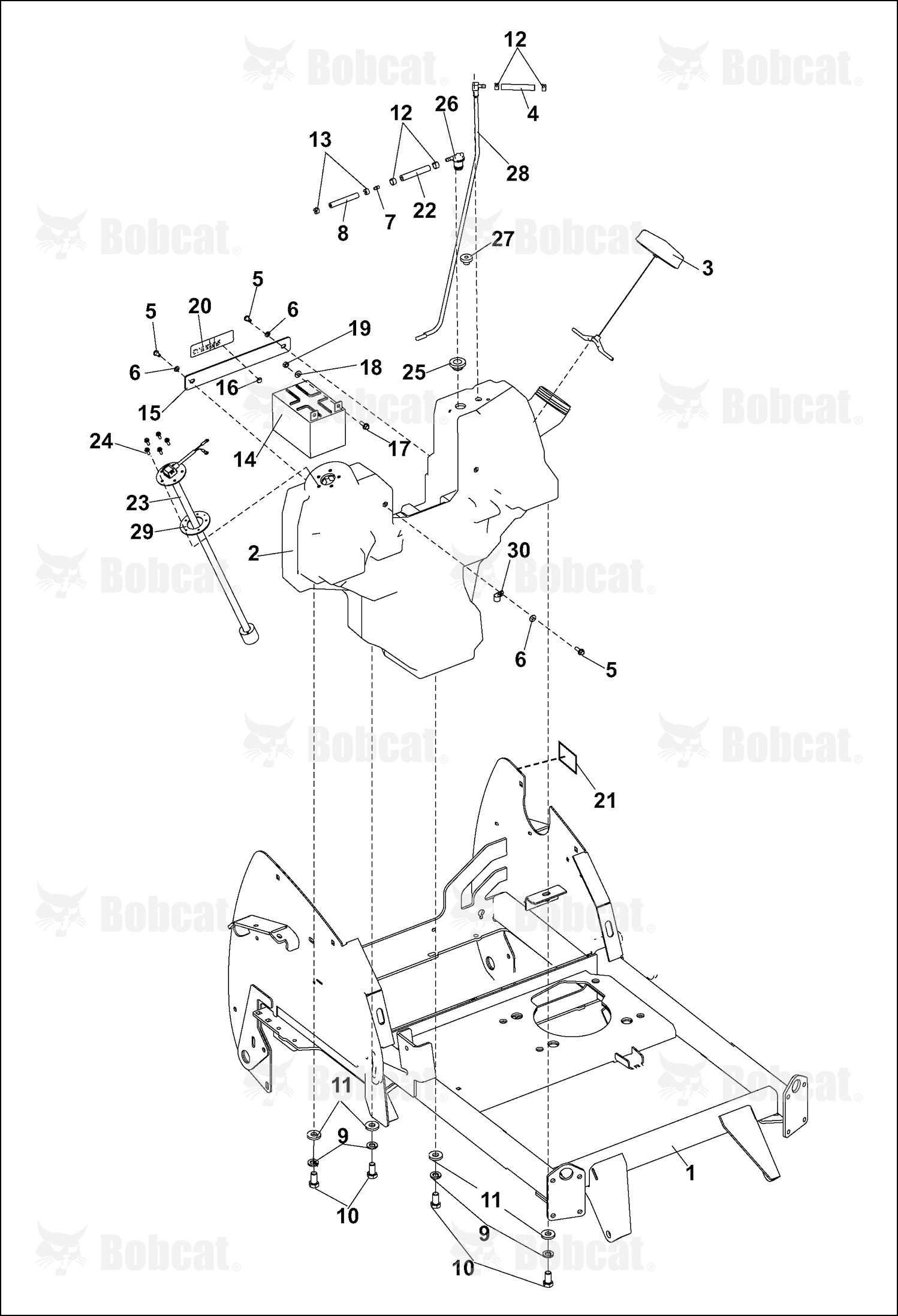 S-Battery Bracket W/Label