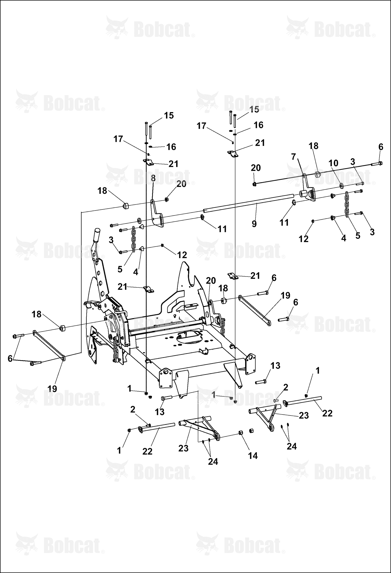 Bracket-Hanger, Deck Lift