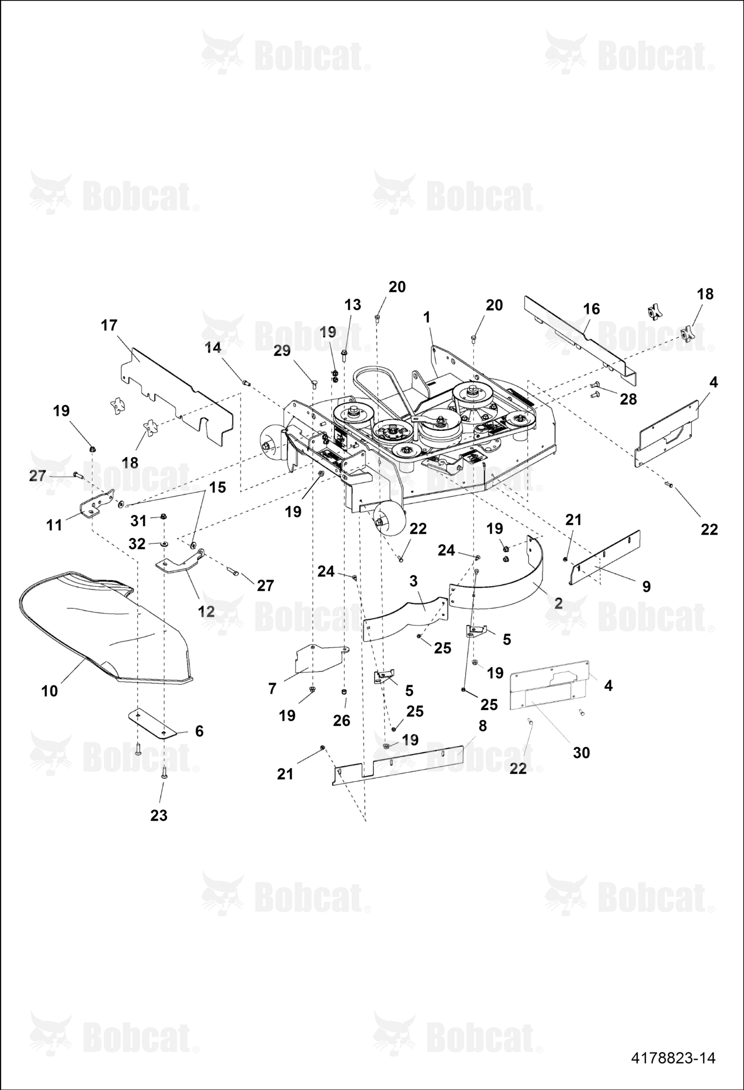 Extension-36IN Cutter Deck,Right Hand