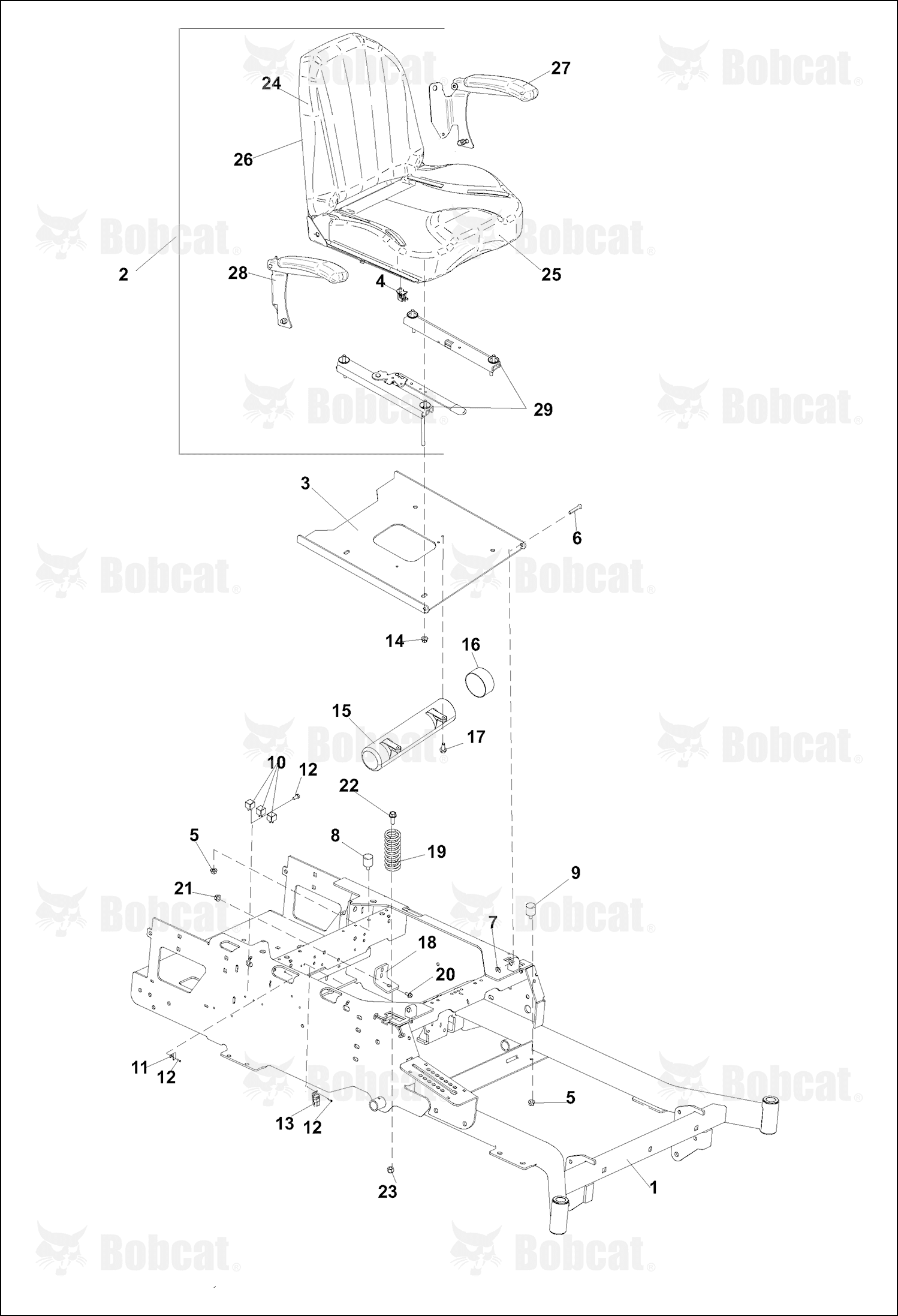 Bracket-Plate, Seat