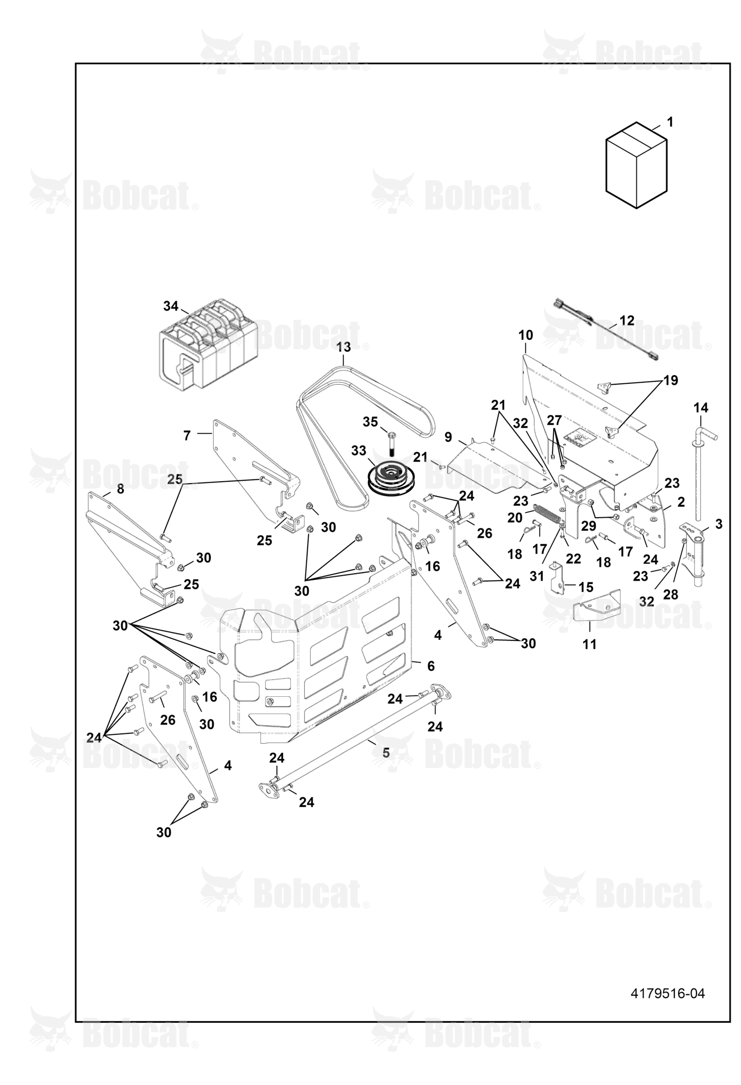 Cover-Belt Ext,52" Pc5k&6k Col