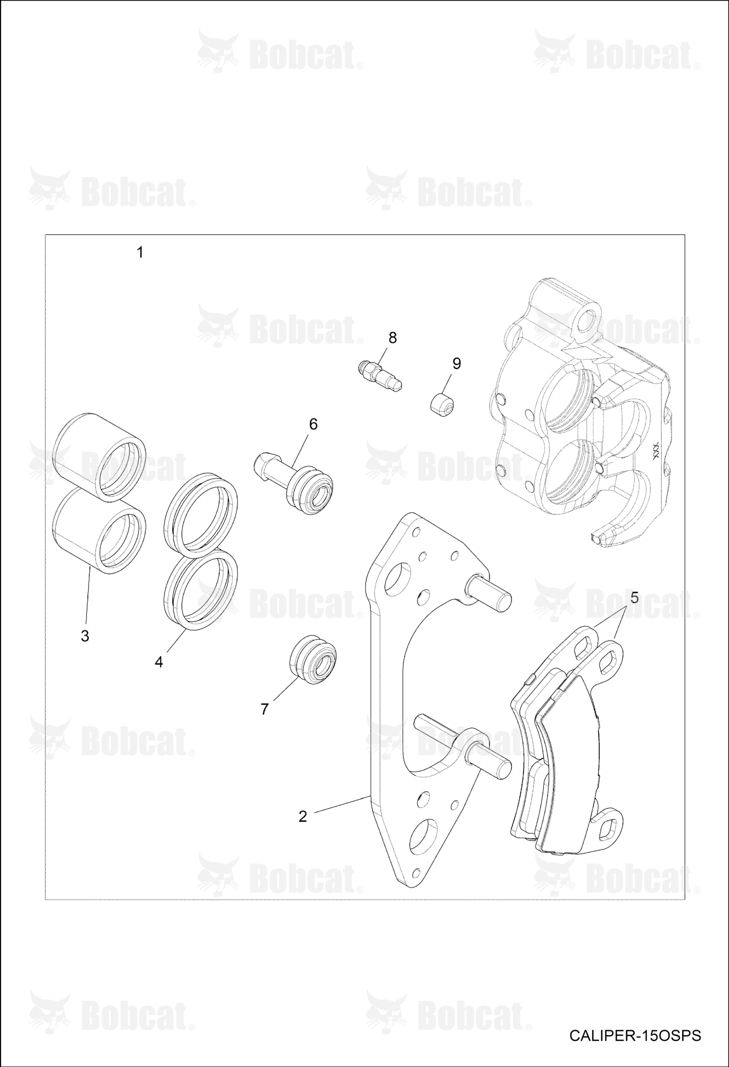 Caliper, Brake Piston Dbl Left Hand