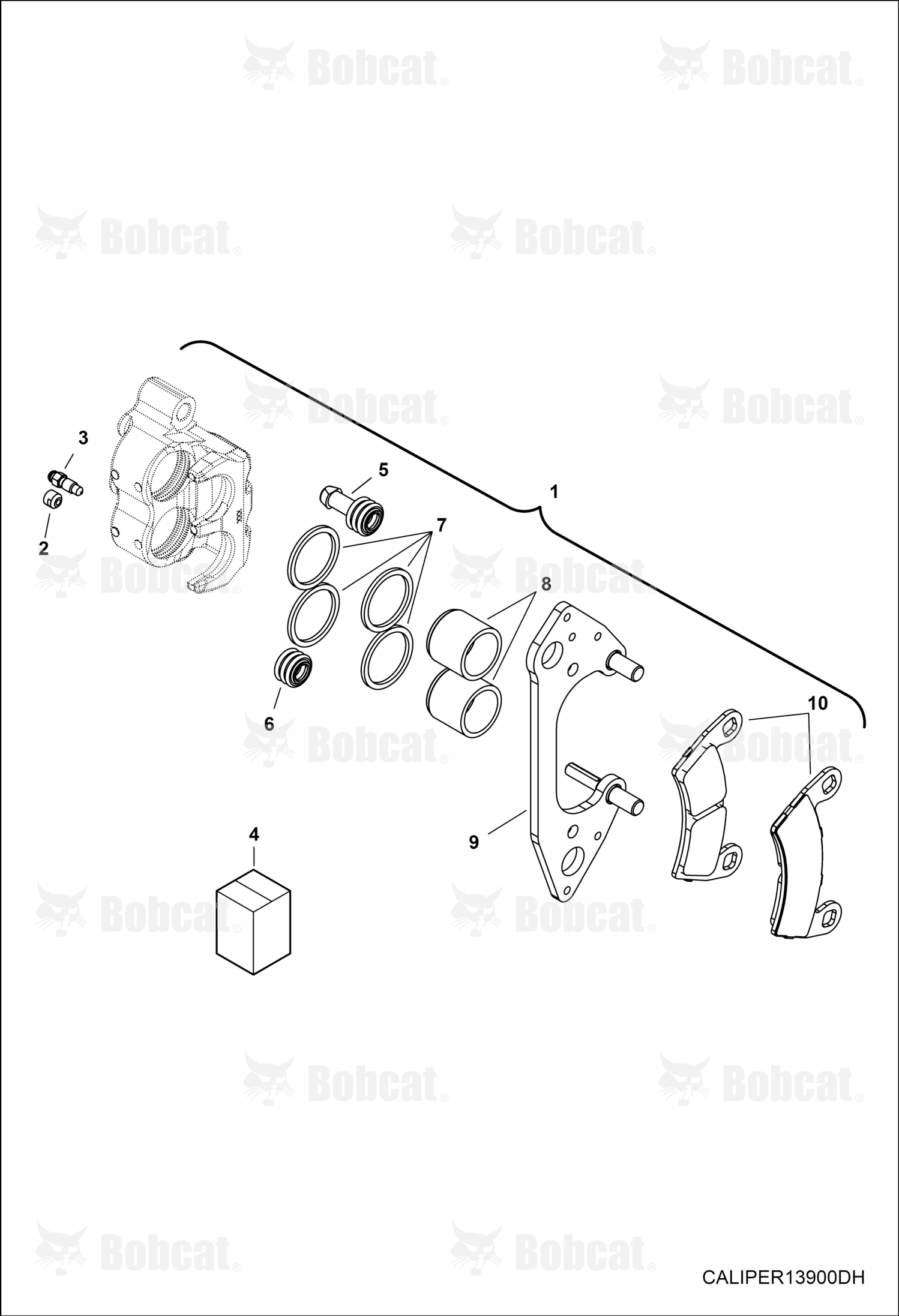 Caliper, Brake Piston Dbl Right Hand