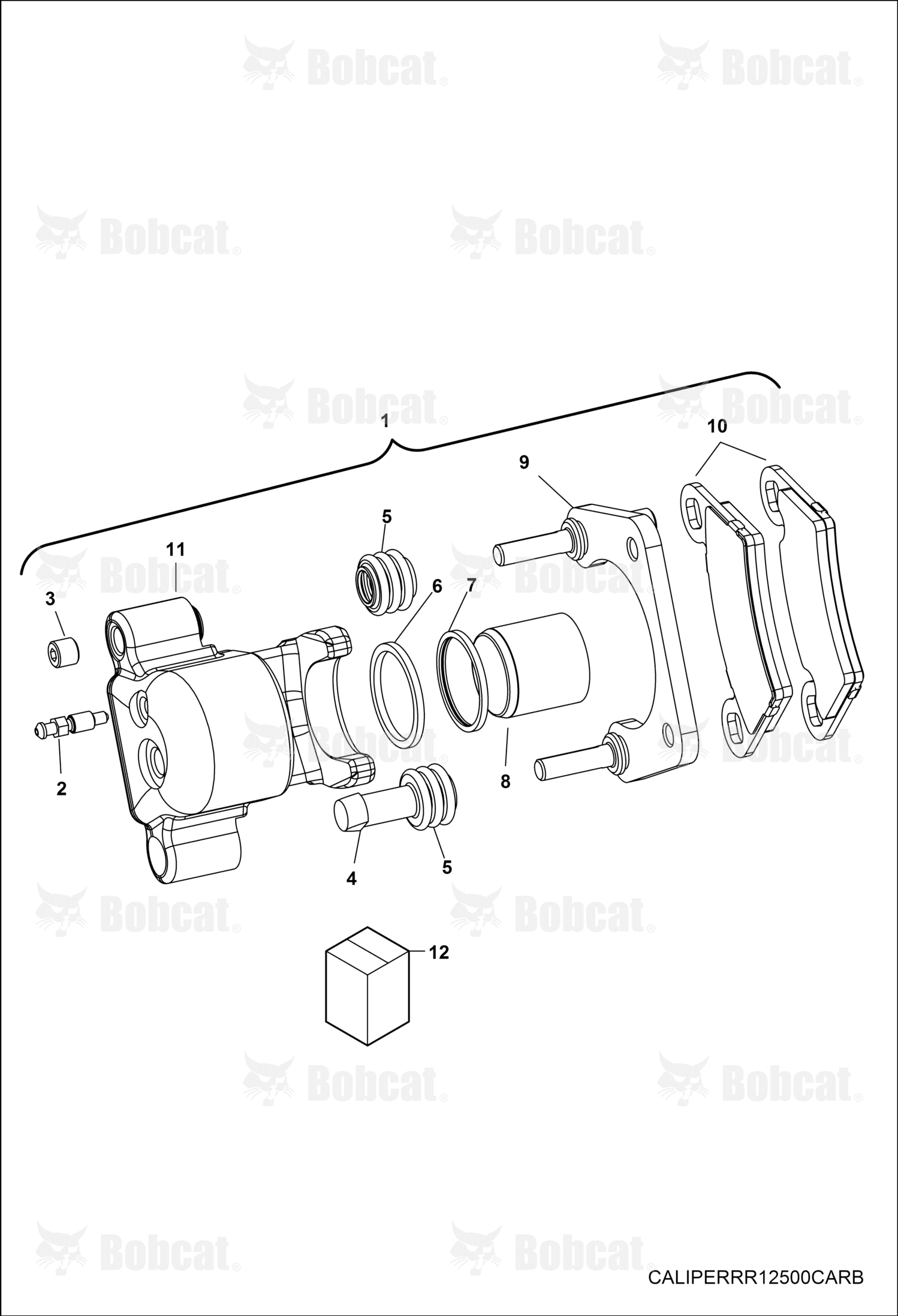 Piston, Brake, 1.