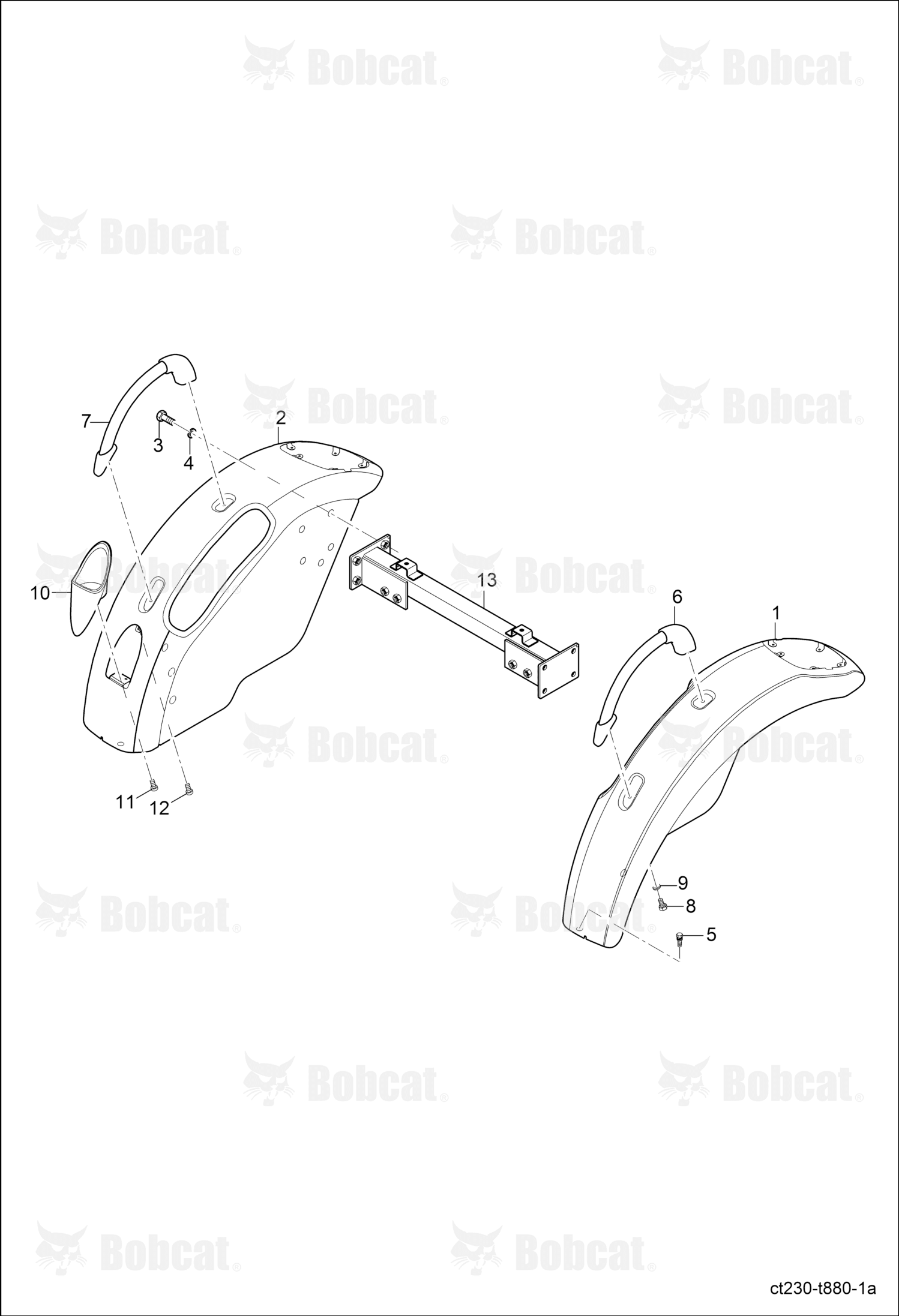 Handle, Grip Fender Left Hand
