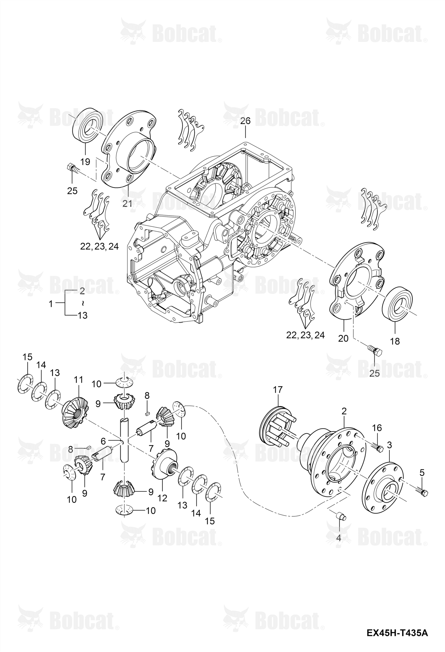 Housing, Bearing Diff Left Hand
