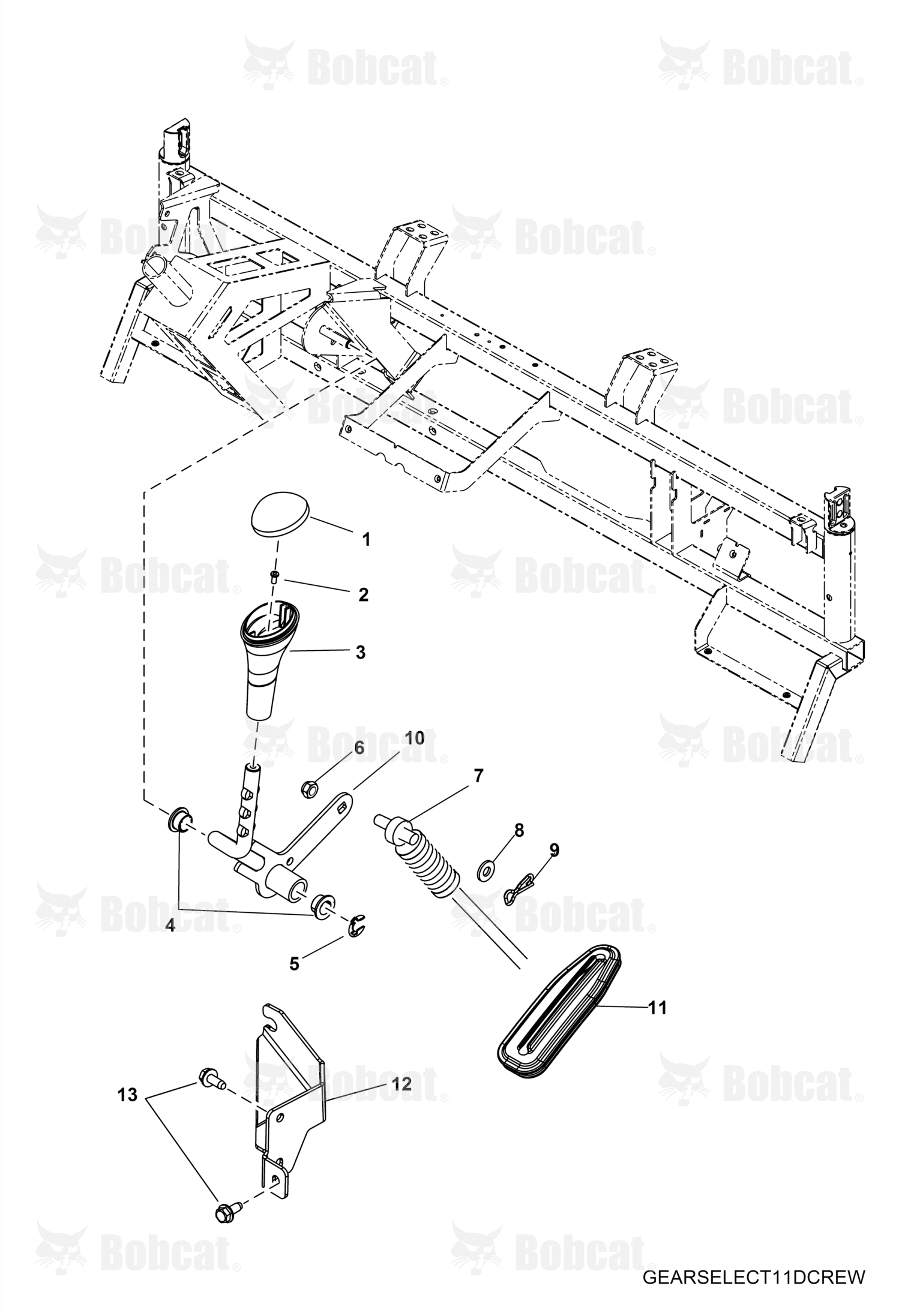 Mount, Shift Cable, Transmission, Blk
