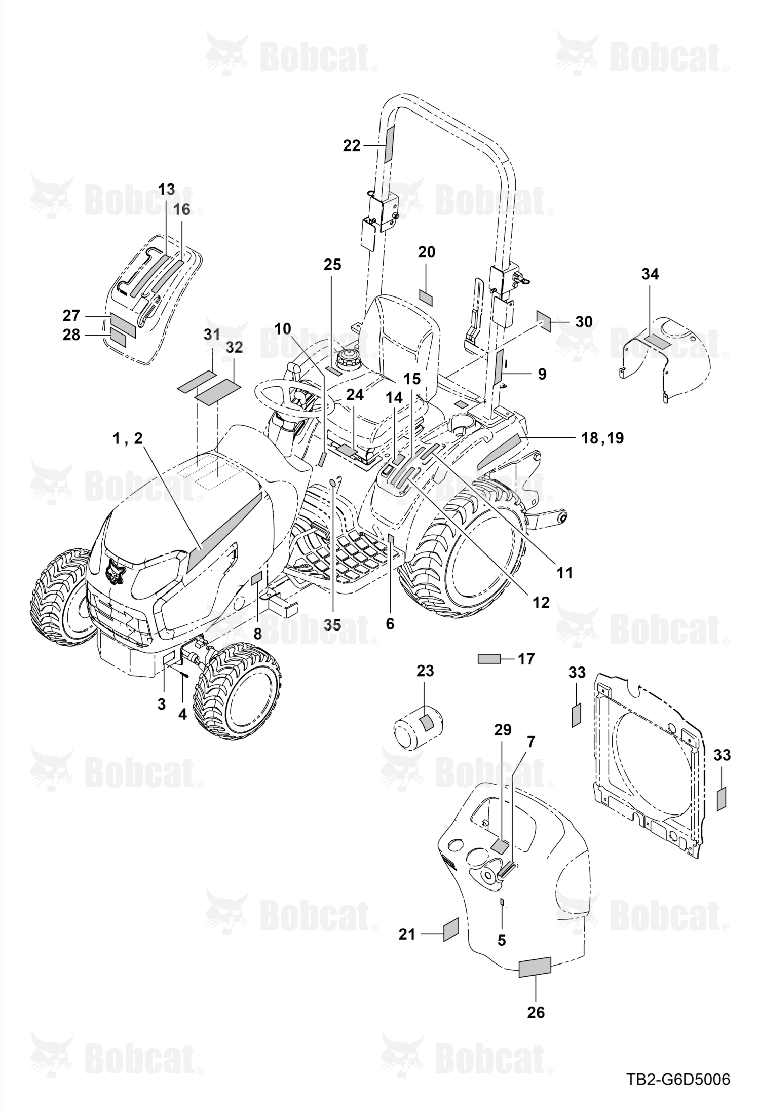 Decal Model Ct1025 Left Hand