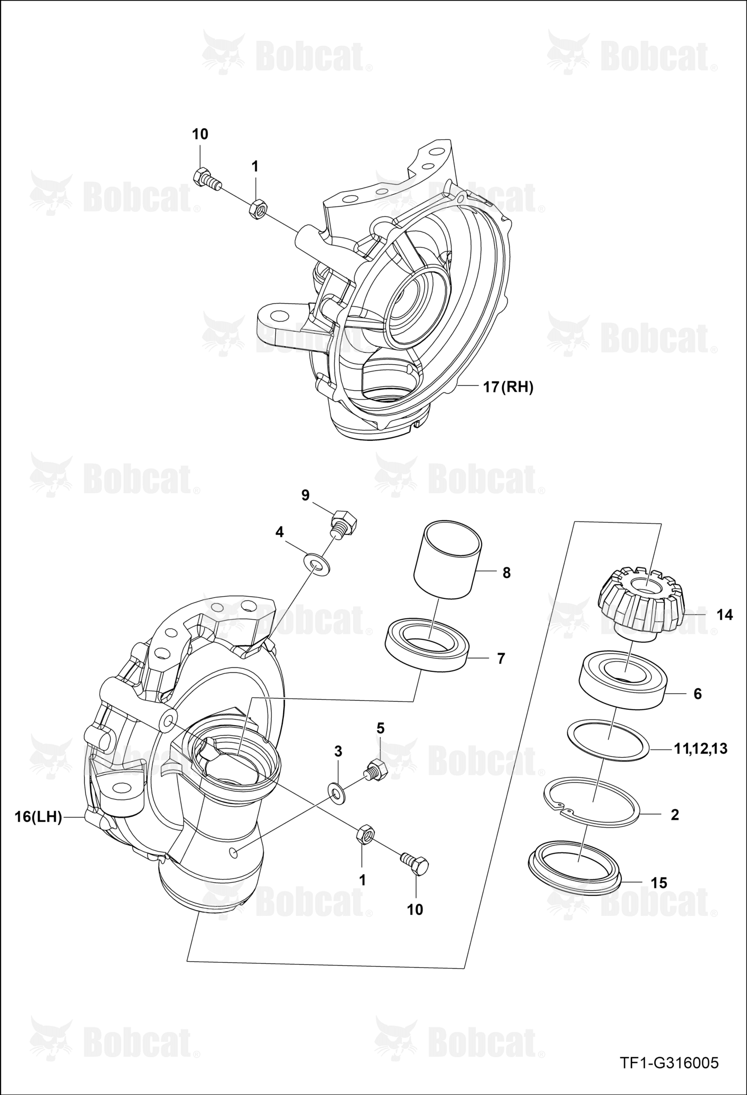 Case Front Axle Left Hand