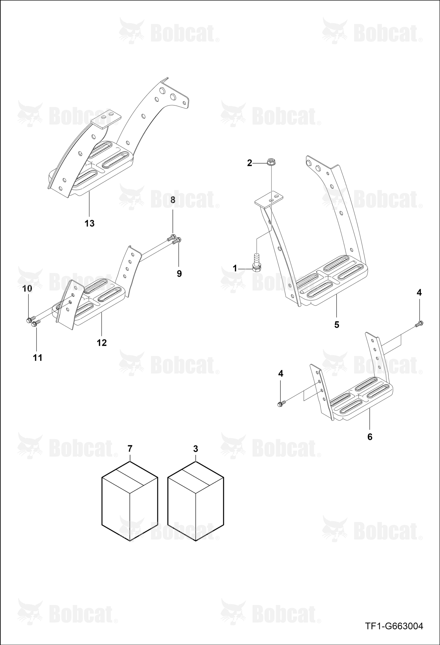 Step Support Left Hand Assembly