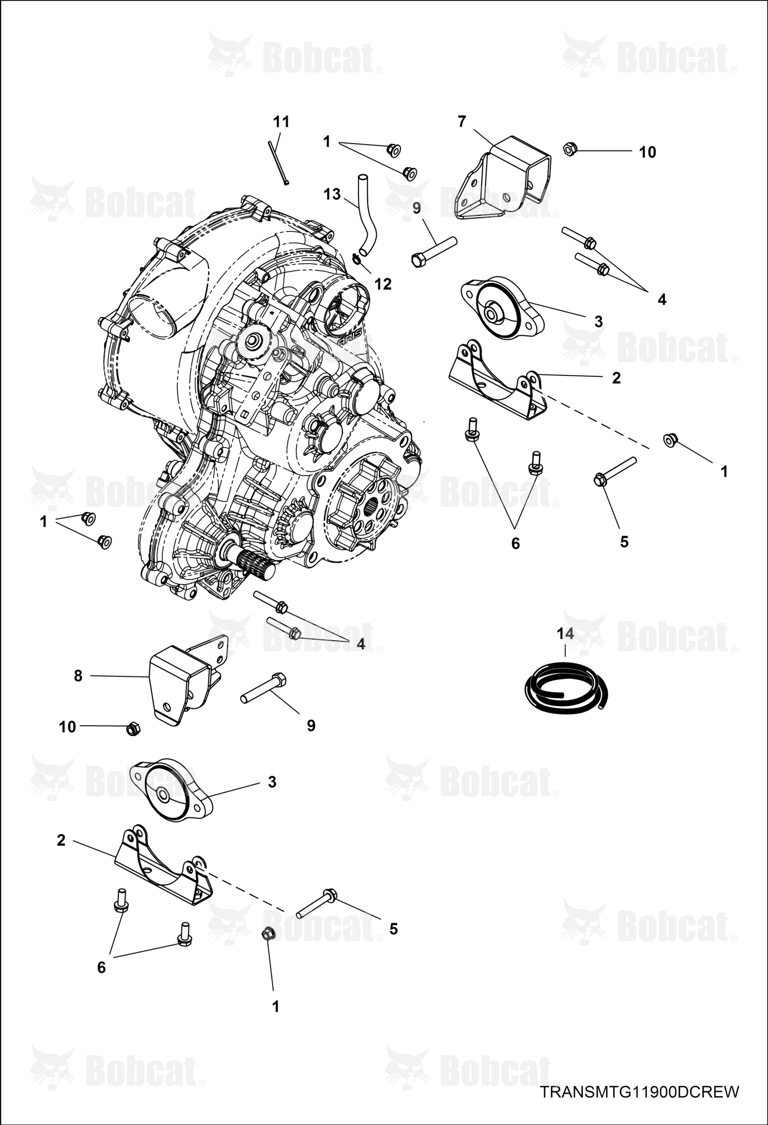 Mount, Transmission Left Hand