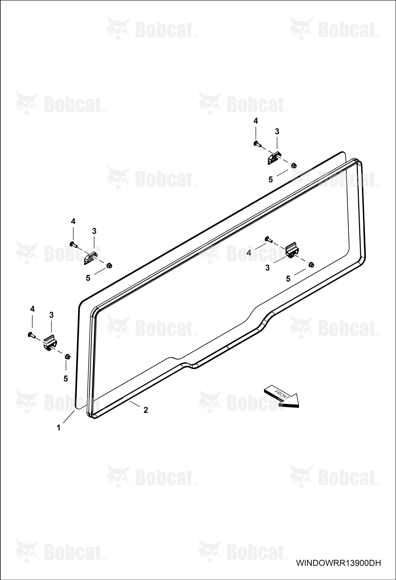 Windshield, Glass Rear