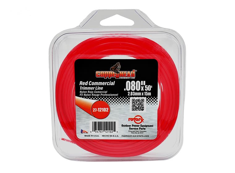 12102 TRIMMER LINE .080 50' LOOP RED COMMERCIAL Replaces Arnold WL-80, 490-010-0027