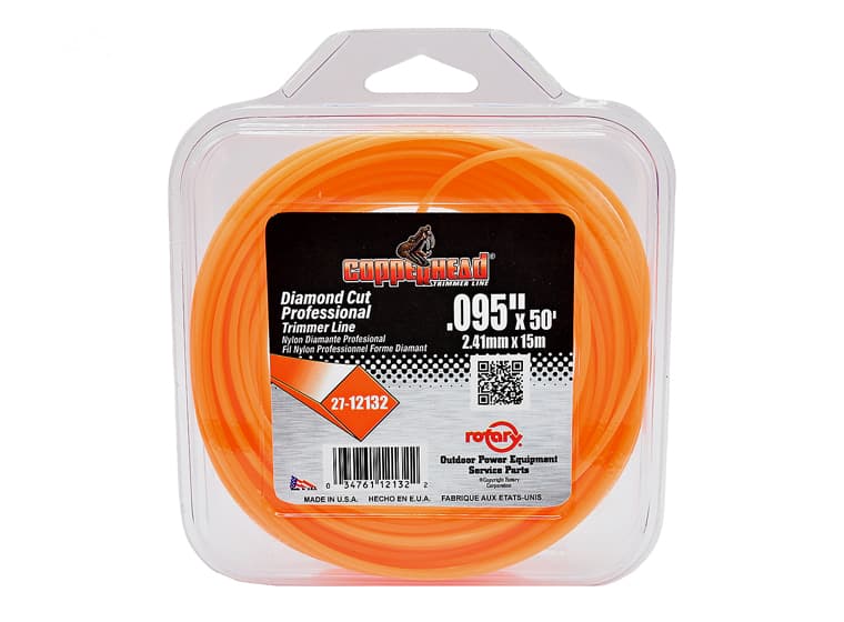 12132 TRIMMER LINE .095 LOOP ORANGE DIAMOND LI