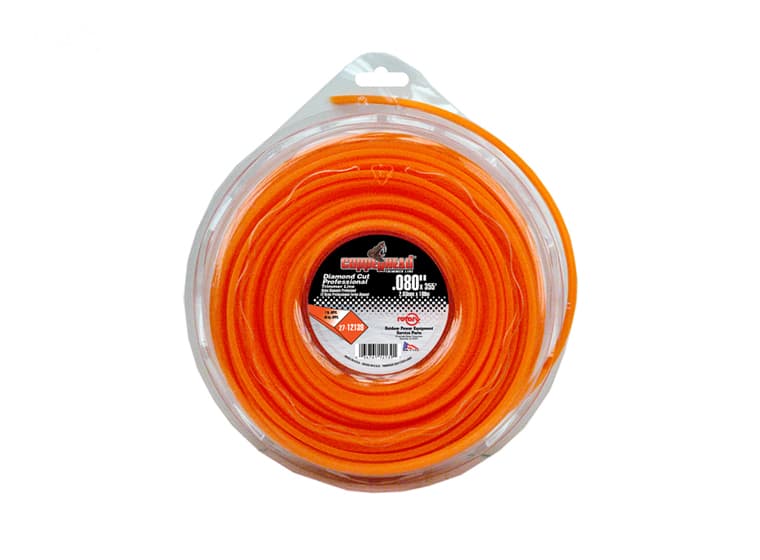 12139 TRIMMER LINE .080 1# DONUT ORANGE DIAMON