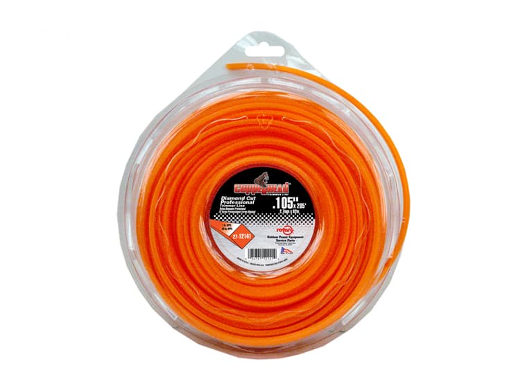 12141 TRIMMER LINE .105 1# DONUT ORANGE DIAMON