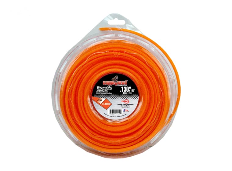 12142 TRIMMER LINE .130 1# DONUT ORANGE DIAMON