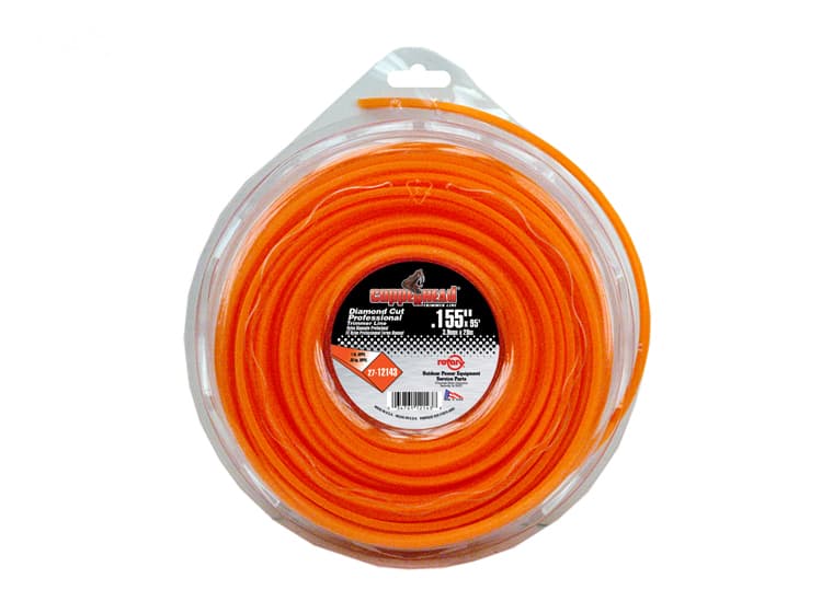 12143 TRIMMER LINE .155 1# DONUT ORANGE DIAMON