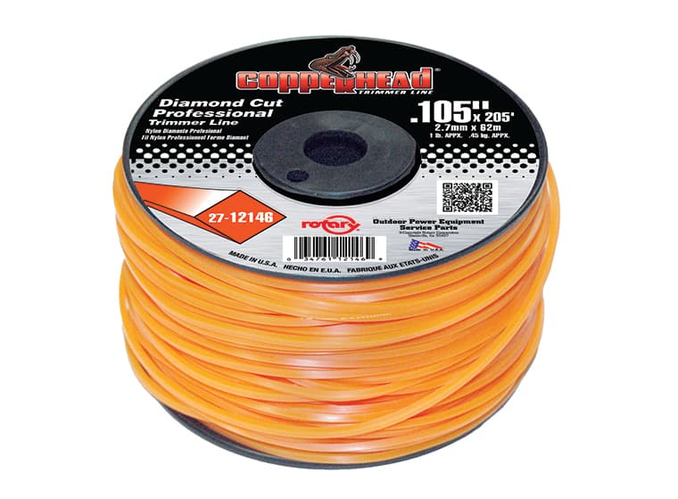 12146 TRIMMER LINE .105 1# SPOOL ORANGE DIAMON