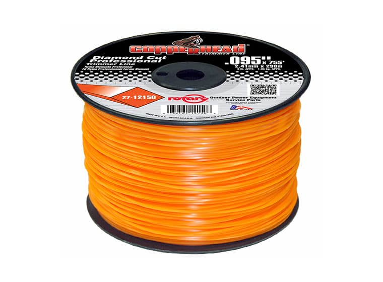 12150 TRIMMER LINE .095 3# SPOOL ORANGE DIAMON