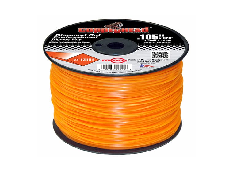 12151 TRIMMER LINE.105 3# SPOOL ORANGE DIAMOND