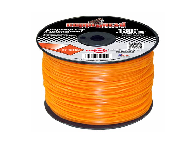12152 TRIMMER LINE .130 3# SPOOL ORANGE DIAMON