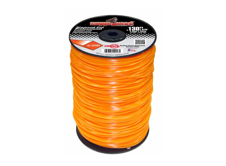 12157 TRIMMER LINE .130 5# SPOOL ORANGE DIAMON