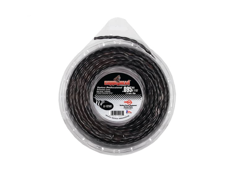 12161 TRIMMER LINE .095 SM DONUT BLACK VORTEX