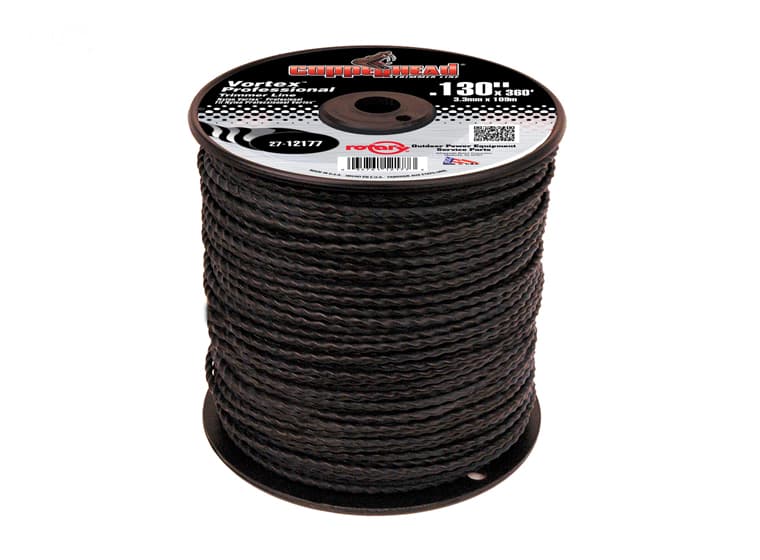 12177 TRIMMER LINE .130 MD SPOOL BLACK VORTEX