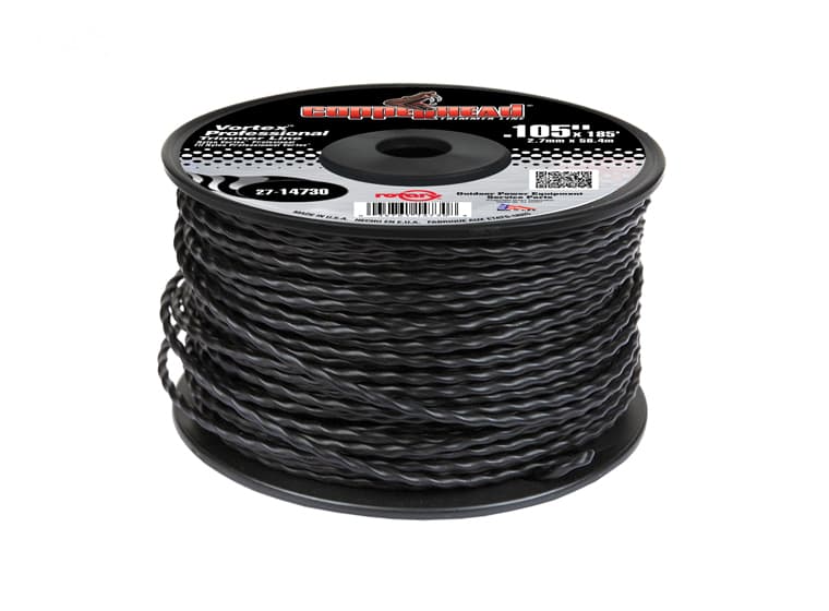 14730 TRIMMER LINE .105 SMALL SPOOL BLACK VORT