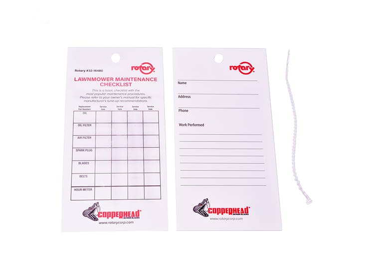 16480 SERVICE MAINTENANCE TAG /50 PK 50 PER PA