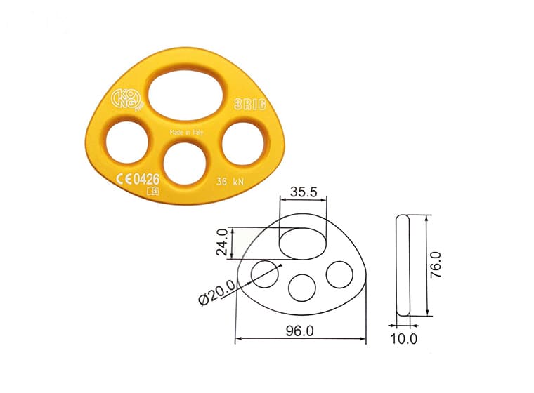 16982 3 HOLE RIGGING PLATE