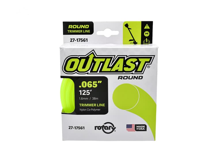 17561 TRIMMER LINE .065 X 125' OUTLAST ROUND YELLOW