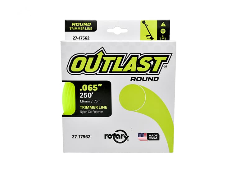 17562 TRIMMER LINE .065 X 250' OUTLAST ROUND YELLOW