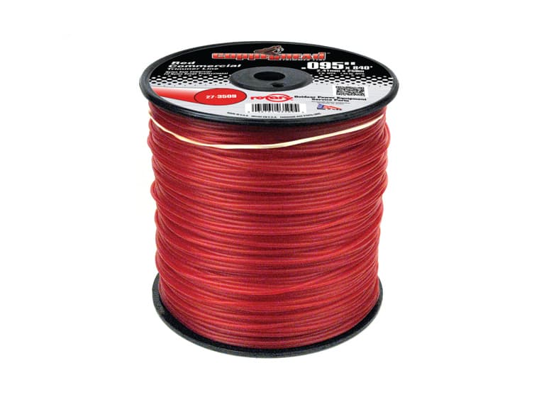 3509 TRIMMER LINE .095 3LB SPOOL RED COMMERCIAL