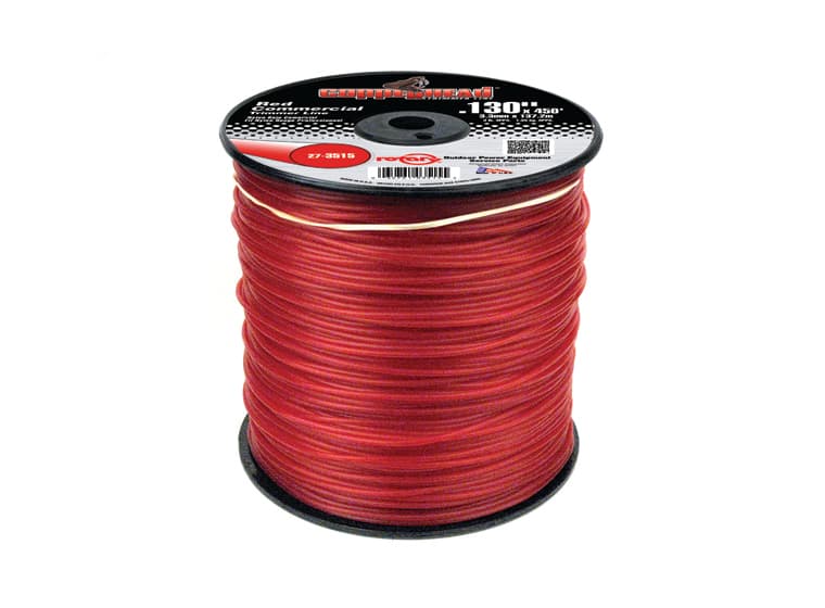 3515 TRIMMER LINE .130 3LB SPOOL RED COMMERCIAL