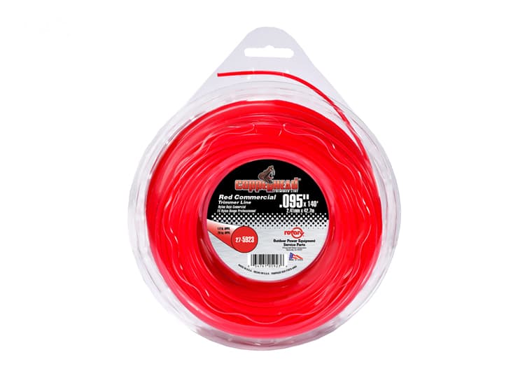 5923 TRIMMER LINE .095 X 1/2 LB. DONUT RED COMMERCIAL