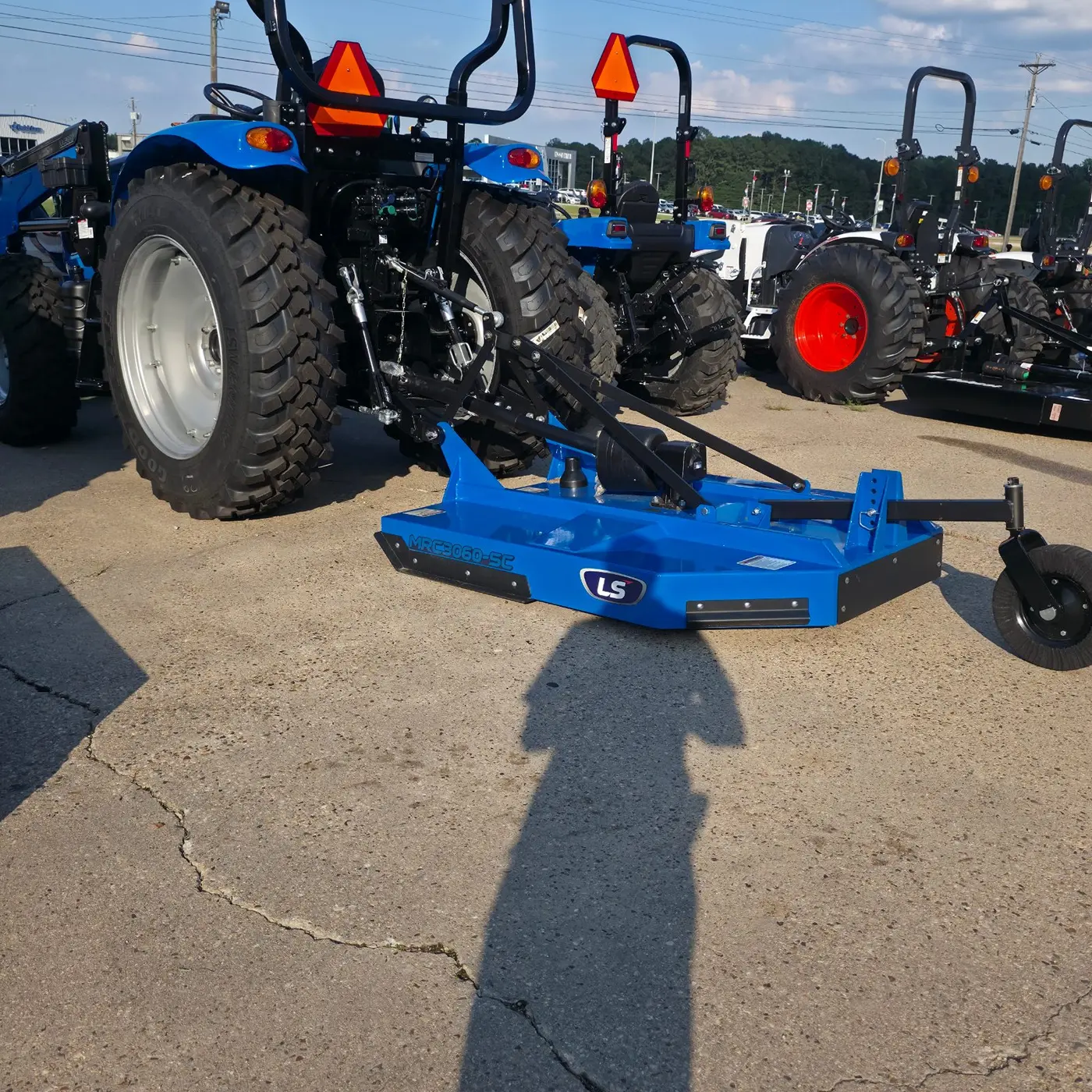 LS MRC3060-SC slip-clutch rotary cutter on the lot at Dykes Motors, Collins, Mississippi