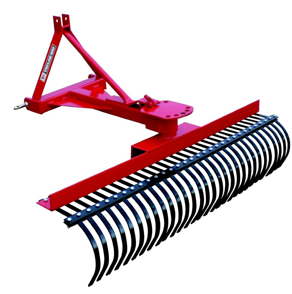 Taylor Pittsburgh 5 ft Sub-Compact Landscape Rake 233-TYR-60-SC