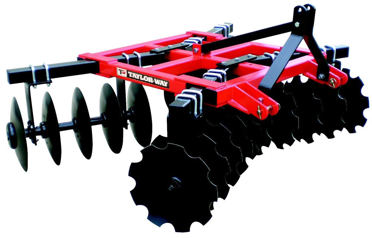 Taylor Pittsburgh 5 1/2 ft Box Frame Tandem Disc, 18 in Combo Blades 233-18-16-G-CBF