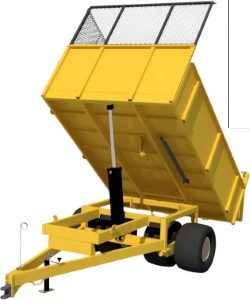 Taylor Pittsburgh 6 Ton Dual Walking Beam Dump Trailer 4000-6T-80-113-DT