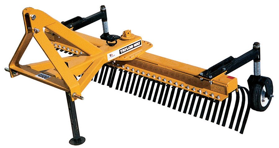 Taylor Pittsburgh Professional 6 ft Landscape Rake (4500 Series) 4500-LSR-72